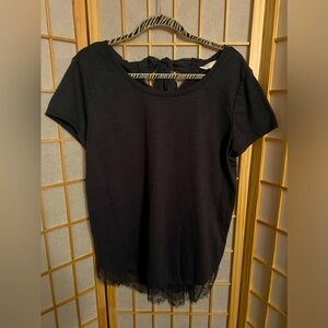 LC Lauren Conrad Blue Top, Size Large, EUC